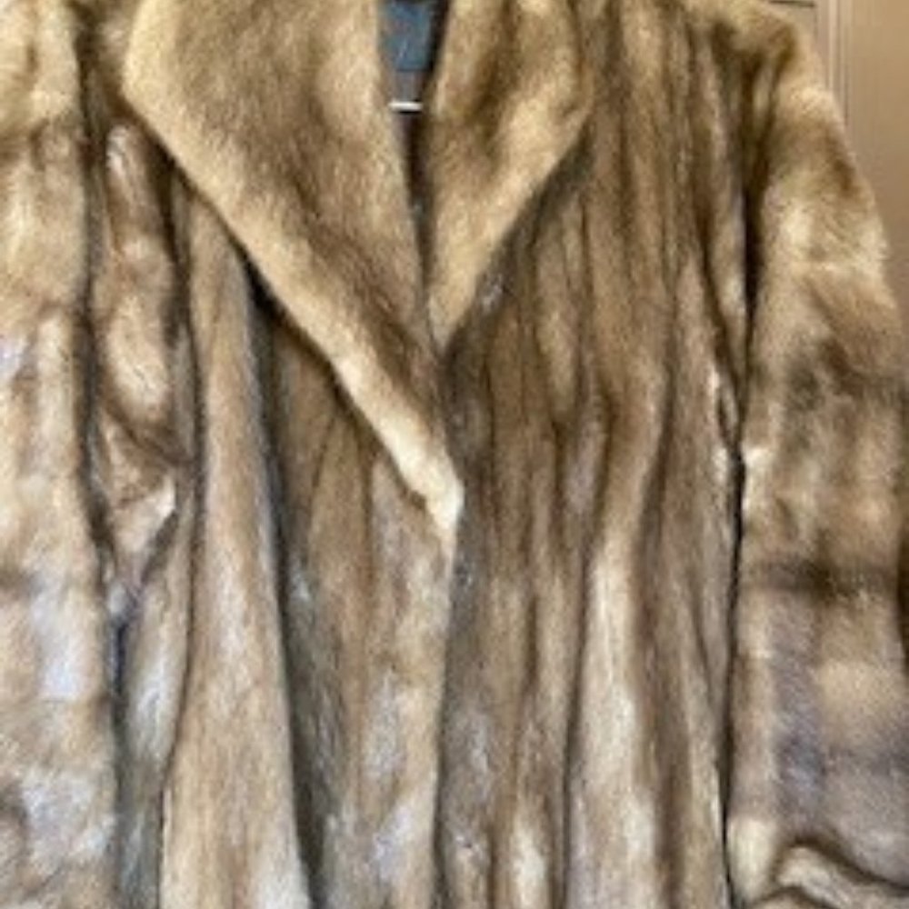 Genuine Mink Fur Coat - Valued $10K!